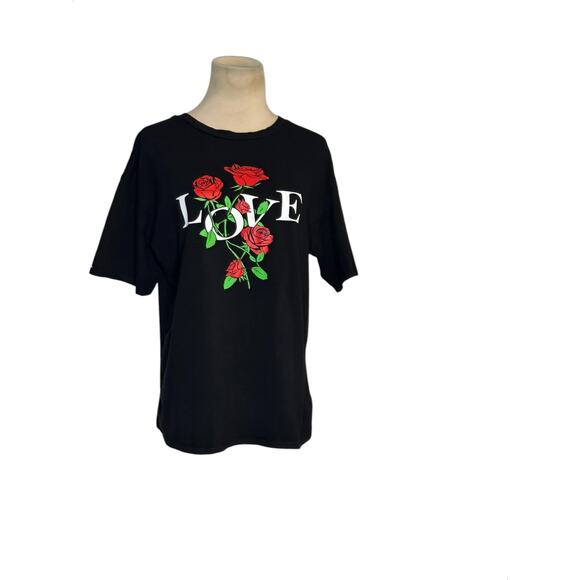 Ragdoll black Love print short sleeves t shirt size Large - Picture 8 of 10